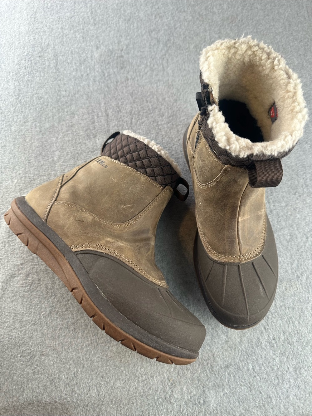 L.L. Bean Storm Chaser Boots 5 Brown Womens Size 7 Regular Tek 2.5 Insulated